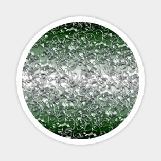 Silver & green Magnet